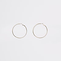 Gold colour hoop earrings