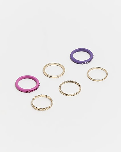 Gold colour multipack rings