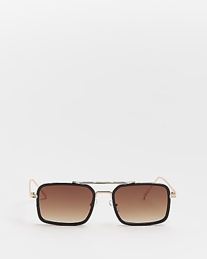 Gold colour Square sunglasses