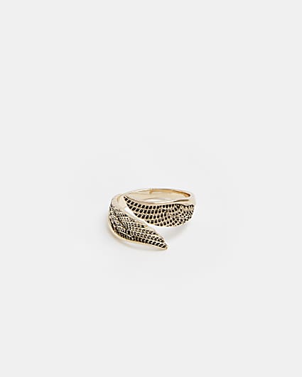 Gold colour wings ring