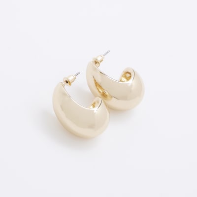 Domed Hoop Earrings