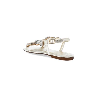 River island ladies flat hot sale sandals