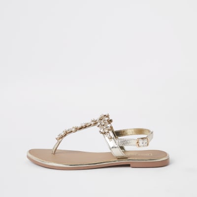 river island embellished sandals