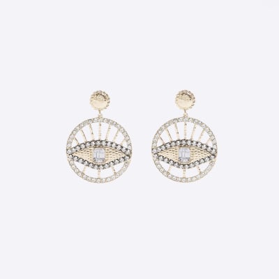 River island gold on sale earrings