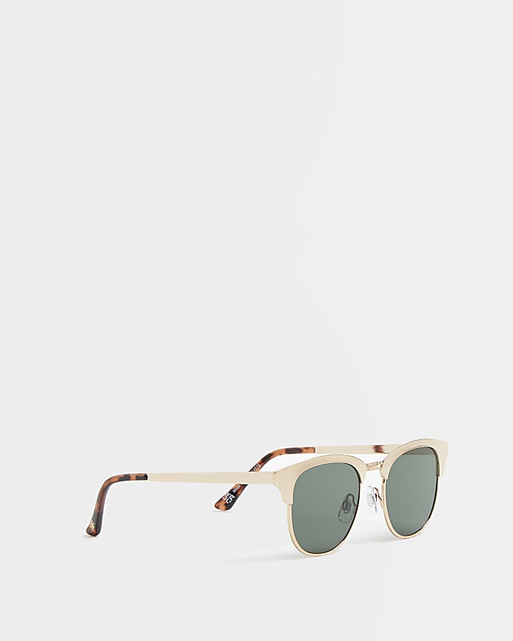 Gold frame sunglasses