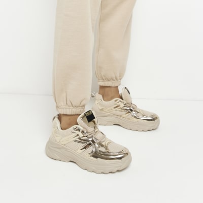 river island chunky lace up trainers