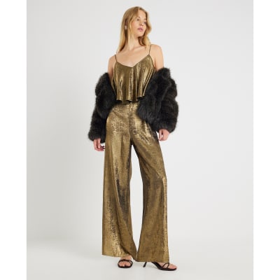 Gold Layered Jumpsuit