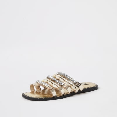 river island embellished sandals