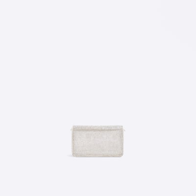 Gold mini cross body bag River Island