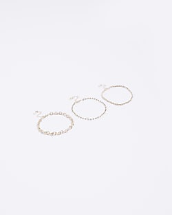 Gold Multipack Chain Anklets