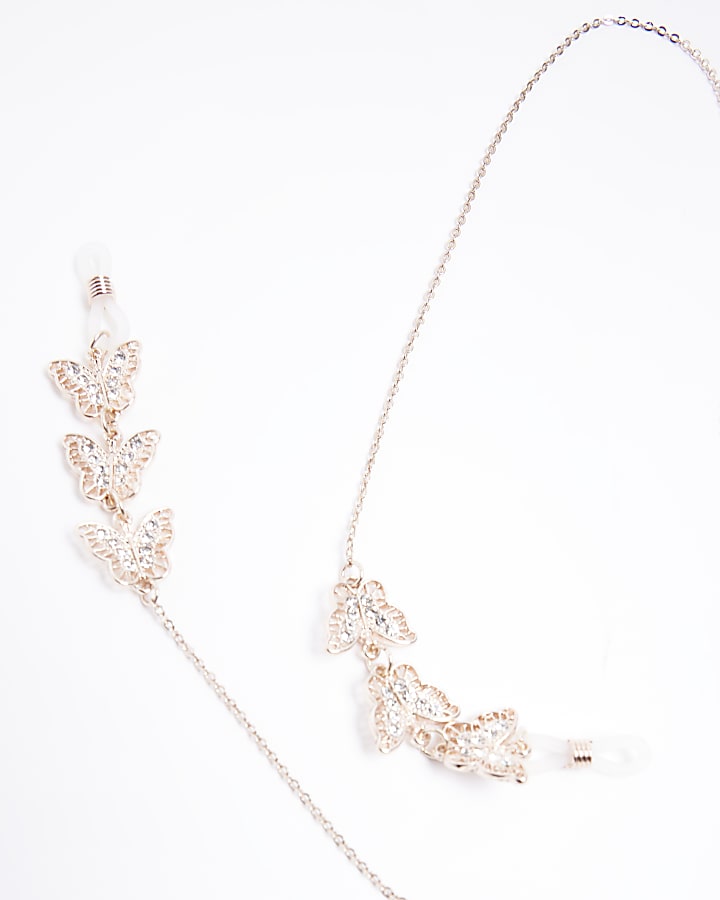 Gold Pearl Leaf Chain Necklace