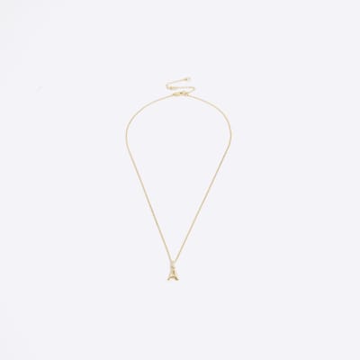 River island initial necklace outlet