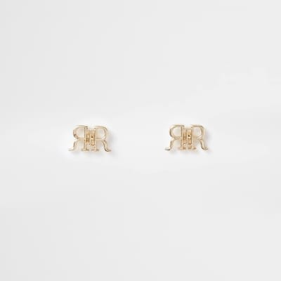 Gold RIR Stud earring