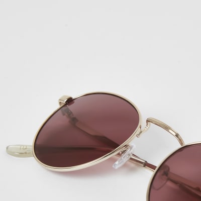 round tinted sunglasses