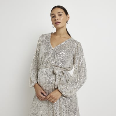 Maternity 2024 sequin dress