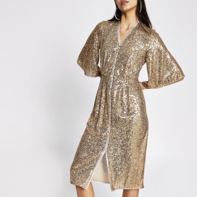 river island sequin dress