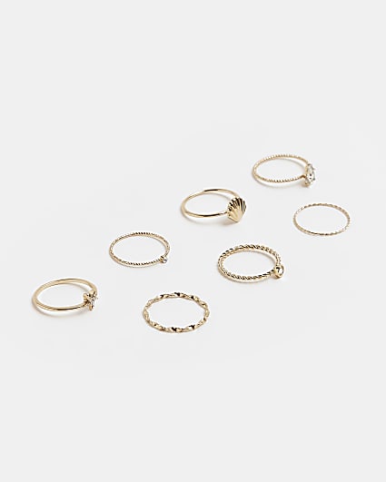 Gold shell ring multipack