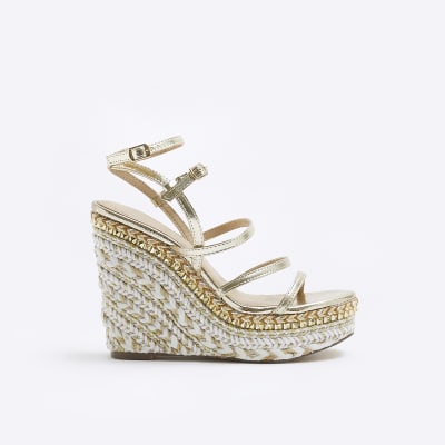 River island store sale wedges