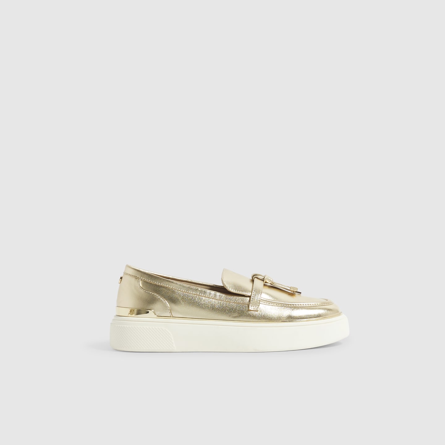 River Island Gold Tassel Slip On Trainers — photo 1 of 1