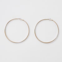 Gold tone interlinked hoop earrings