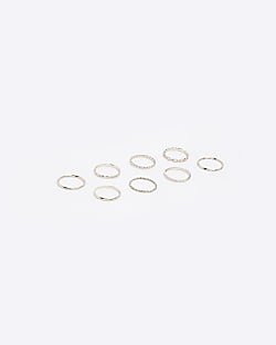 Gold twist ring multipack