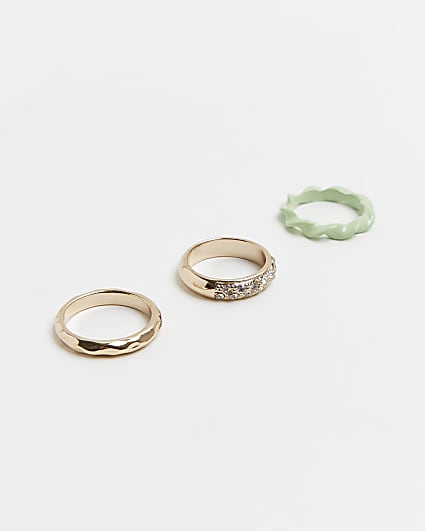 Gold twist ring multipack