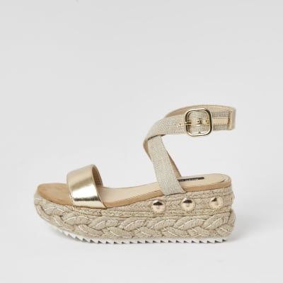 tan wedges river island