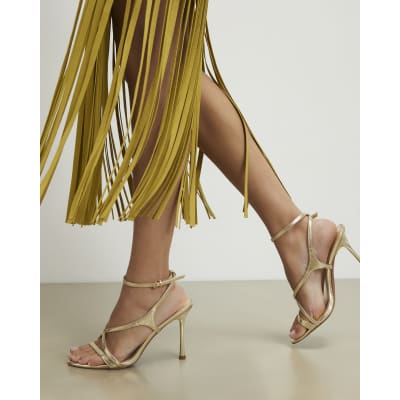 Wide Fit Barely There Heeled Sandals