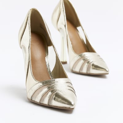 River island gold shoes on sale sale