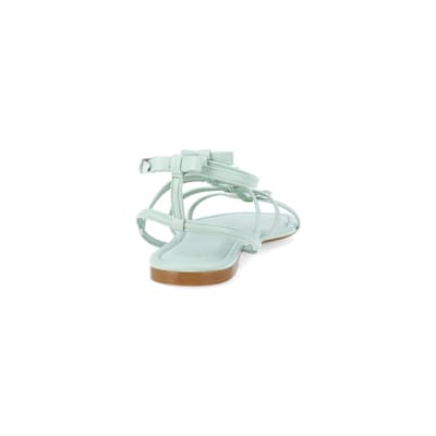 360 degree animation of product Green - Light Bow Gladiator Sandal frame-10
