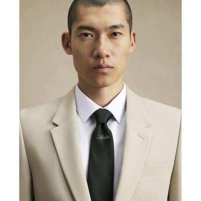 Green Atelier Script Tie