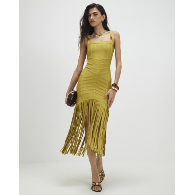 green emerald velvet dress Off The Shoulder Bodycon Midi Dress main image 0