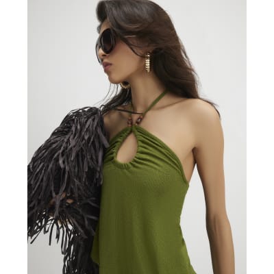 Beaded Halter Top