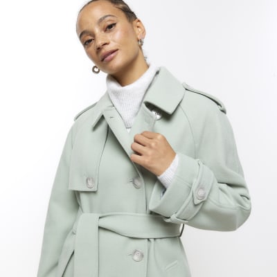 Cotton Rich Belted Longline Trench Coat