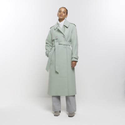 Cotton Rich Belted Longline Trench Coat