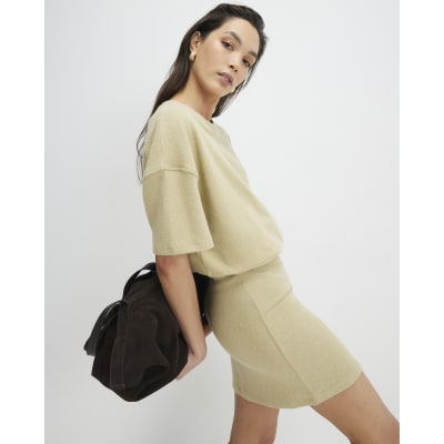 Green Bubble Hem Cosy T-Shirt