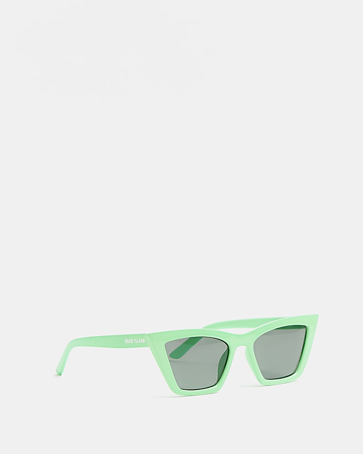 Green cat eye sunglasses