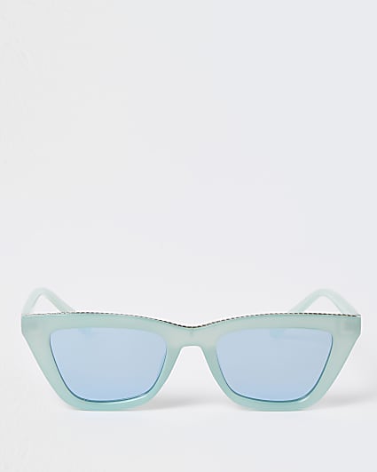 Green cat eye sunglasses