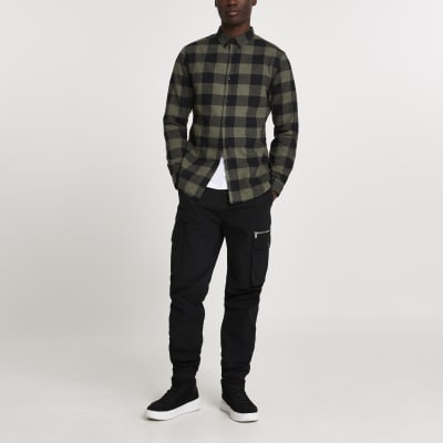 green checked shirt mens uk