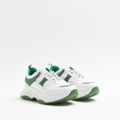 colour block chunky trainers