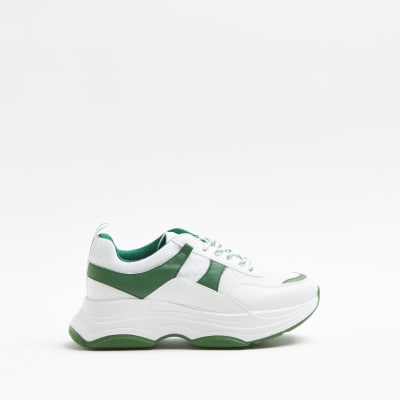 chunky colour block trainers