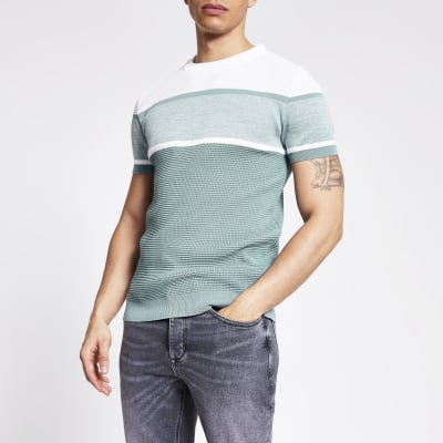 river island green jeans