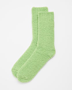 Green cosy socks