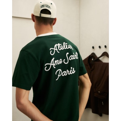 Green Cotton Ame Saint Ringer T-Shirt