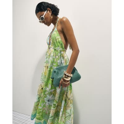 river island green maxi dress Dresses sku_321152