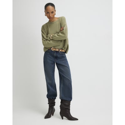 Green Crew Neck Jumper