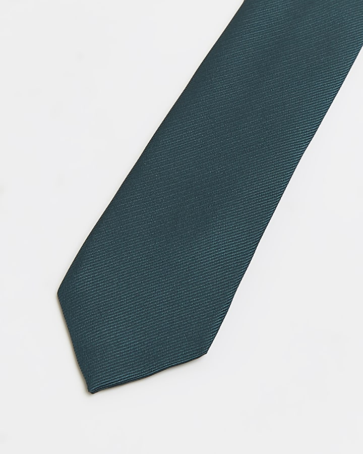Green diagonal Twill Tie