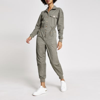 green jumpsuit river island