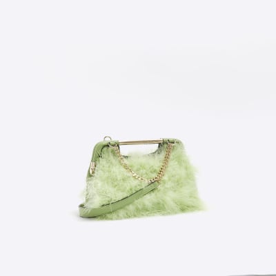 Lime green clutch on sale bag river island