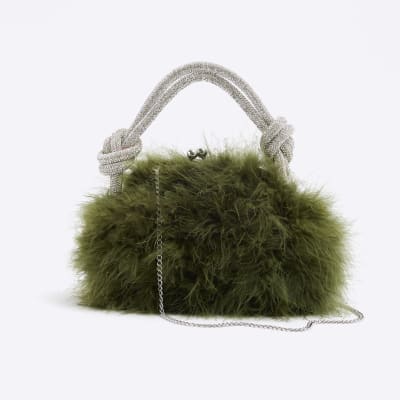 River island feather bag sale